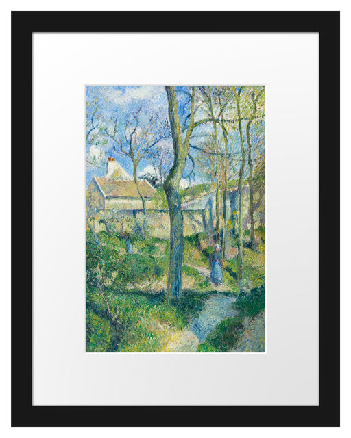 Camille Pissarro - The Path to Les Pouilleux Pontoise Passepartout Rechteckig 30