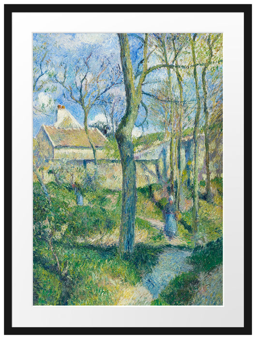Camille Pissarro - The Path to Les Pouilleux Pontoise Passepartout Rechteckig 80