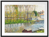 Camille Pissarro - BORDS DU LOING À MORET  Passepartout Rechteckig 80