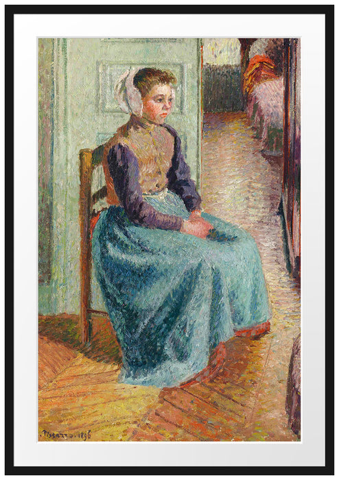 Camille Pissarro - PETITE BONNE FLAMANDE DITE LA ROSA Passepartout Rechteckig 100
