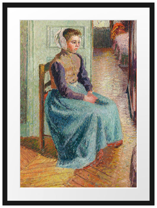 Camille Pissarro - PETITE BONNE FLAMANDE DITE LA ROSA Passepartout Rechteckig 80