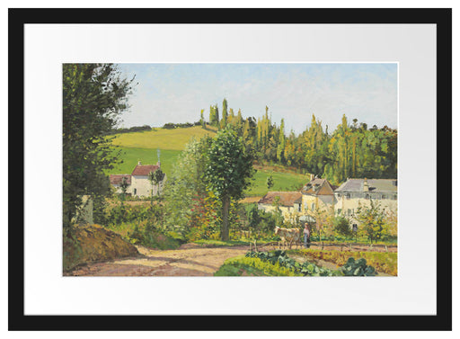 Camille Pissarro - Hameau aux environs de Pontoise  Passepartout Rechteckig 40