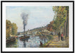 Camille Pissarro - LA SEINE À BOUGIVAL  Passepartout Rechteckig 100