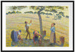 Camille Pissarro - Apple Harvest Passepartout Rechteckig 100