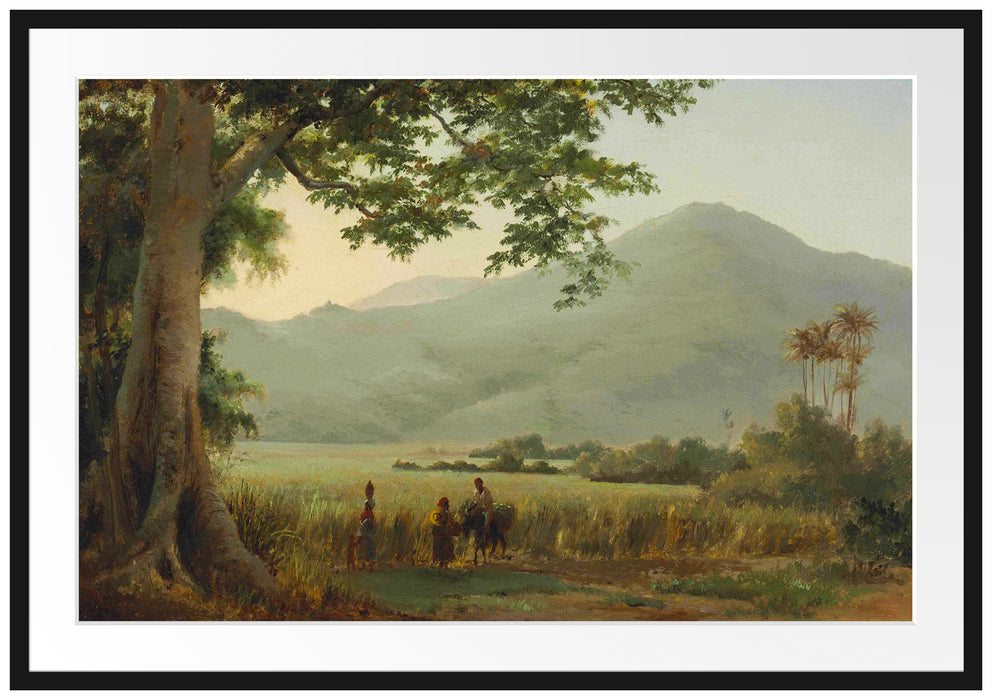 Camille Pissarro - Personnages discutant au bord d'un  Passepartout Rechteckig 100