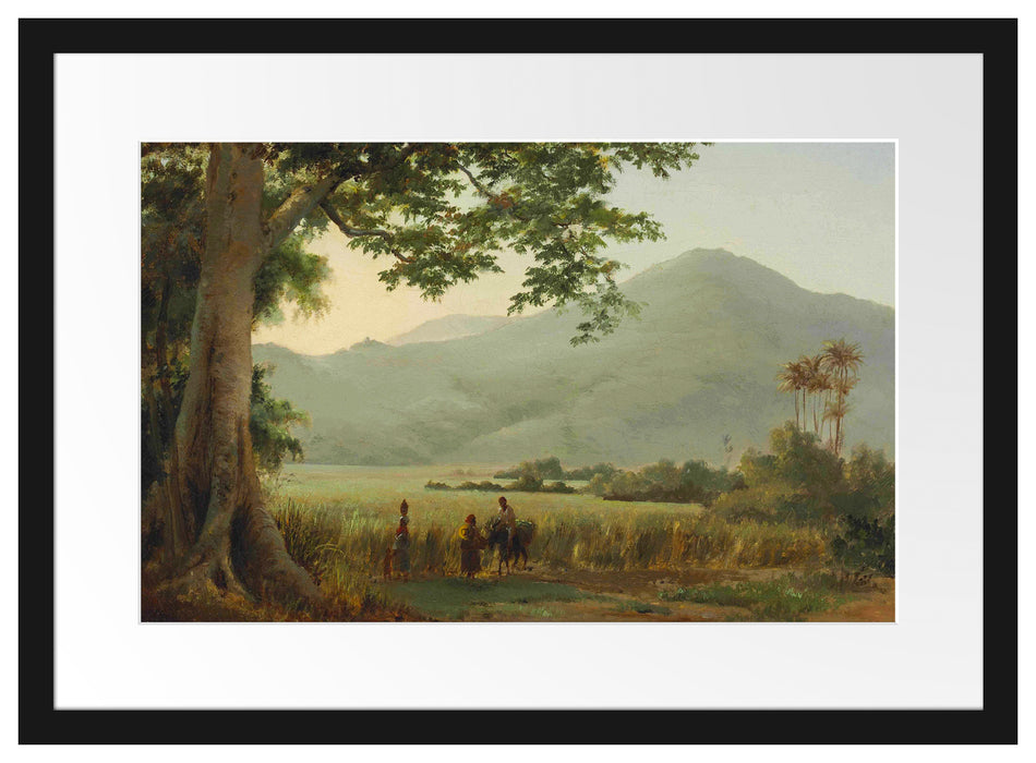 Camille Pissarro - Personnages discutant au bord d'un  Passepartout Rechteckig 40