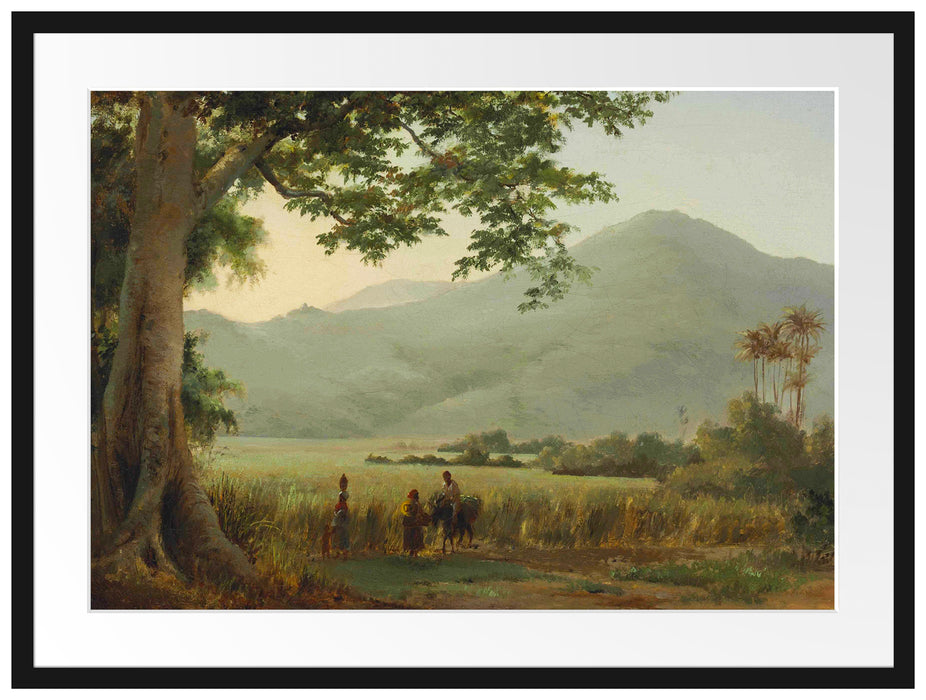 Camille Pissarro - Personnages discutant au bord d'un  Passepartout Rechteckig 80