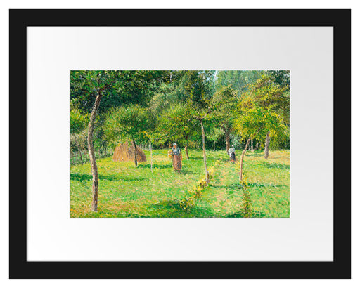 Camille Pissarro - Le jardin à Éragny Passepartout Rechteckig 30