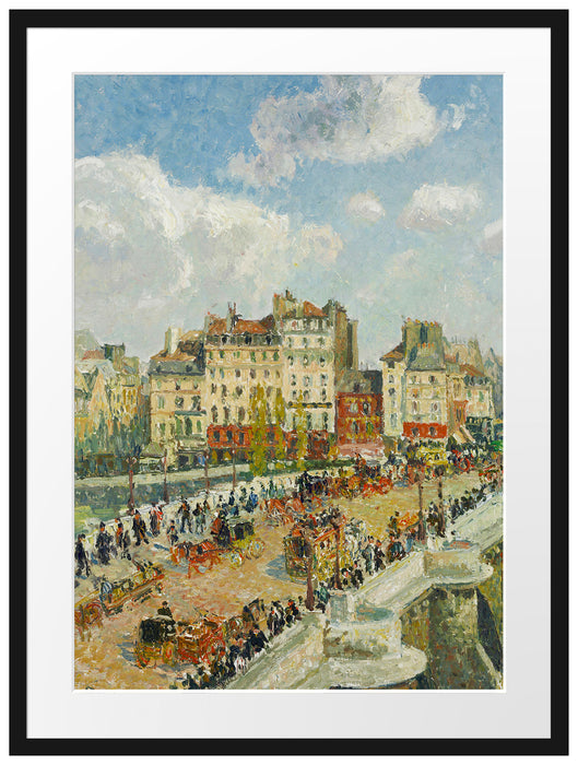 Camille Pissarro - The Pont Neuf Passepartout Rechteckig 80