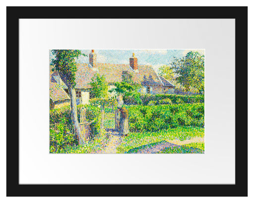 Camille Pissarro - Maisons de paysans  Passepartout Rechteckig 30