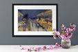Camille Pissarro - The Boulevard Montmartre at Night  Passepartout Dateil Rechteckig