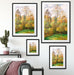 Camille Pissarro - Automne Peupliers Eragny Passepartout Wohnzimmer Rechteckig