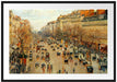 Camille Pissarro - Boulevard Montmartre Passepartout Rechteckig 100