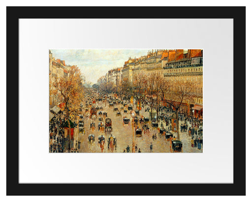 Camille Pissarro - Boulevard Montmartre Passepartout Rechteckig 30