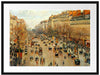 Camille Pissarro - Boulevard Montmartre Passepartout Rechteckig 80