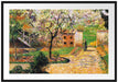 Camille Pissarro - Flowering Plum Tree Eragny Passepartout Rechteckig 100