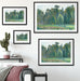 Camille Pissarro - Le champ de chou Pontoise Passepartout Wohnzimmer Rechteckig