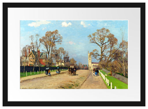 Camille Pissarro - The Avenue Sydenham  Passepartout Rechteckig 40