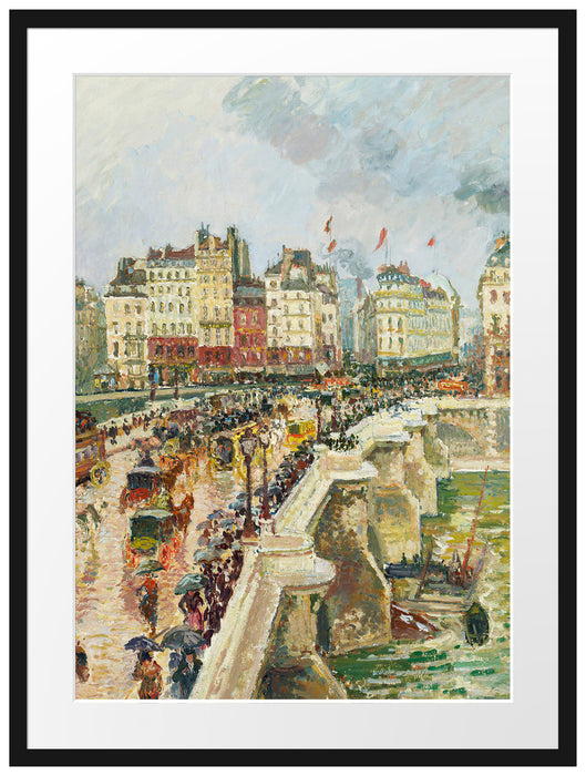 Camille Pissarro - Pont Neuf Passepartout Rechteckig 80