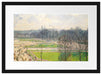 Camille Pissarro - The Garden of the Tuileries II Passepartout Rechteckig 40
