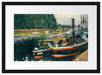 Camille Pissarro - Barges at Pontoise  Passepartout Rechteckig 40