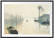 Camille Pissarro - L'Île Lacroix RouenThe Effect of Passepartout Rechteckig 100