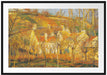 Camille Pissarro - Les toits rouges coin de village Passepartout Rechteckig 100