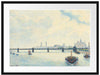 Camille Pissarro - Charing Cross Bridge London  Passepartout Rechteckig 80