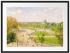 Camille Pissarro - The Garden of the Tuileries III Passepartout Rechteckig 80