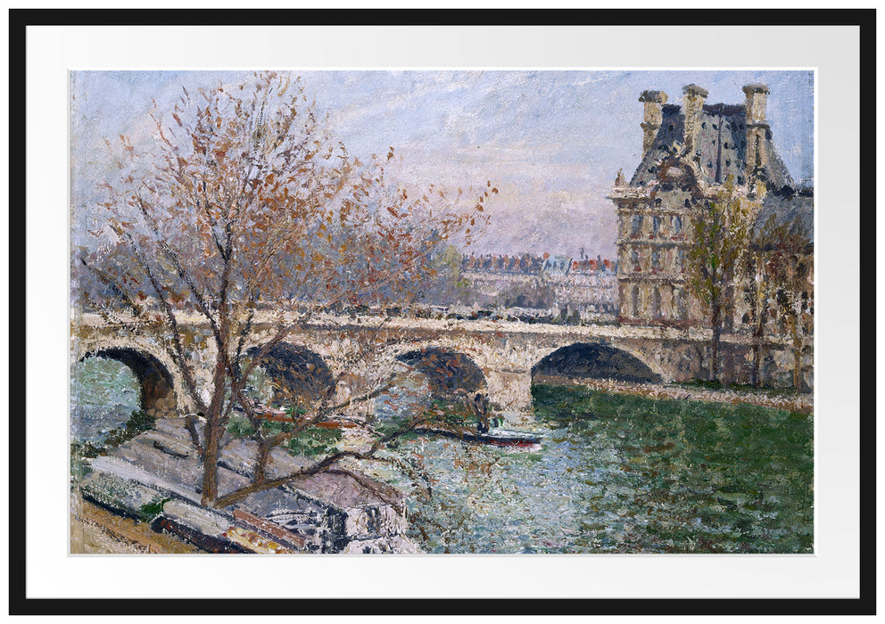 Camille Pissarro - Pont Royal and the Pavillon De Flore Passepartout Rechteckig 100