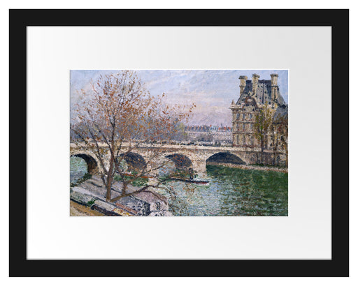 Camille Pissarro - Pont Royal and the Pavillon De Flore Passepartout Rechteckig 30