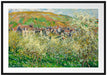 Claude Monet - Blühende Pflaumenbäume  Passepartout Rechteckig 100