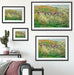 Claude Monet - Blühende Pflaumenbäume  Passepartout Wohnzimmer Rechteckig