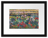 Claude Monet - Pfingstrosen-Garten  Passepartout Rechteckig 30