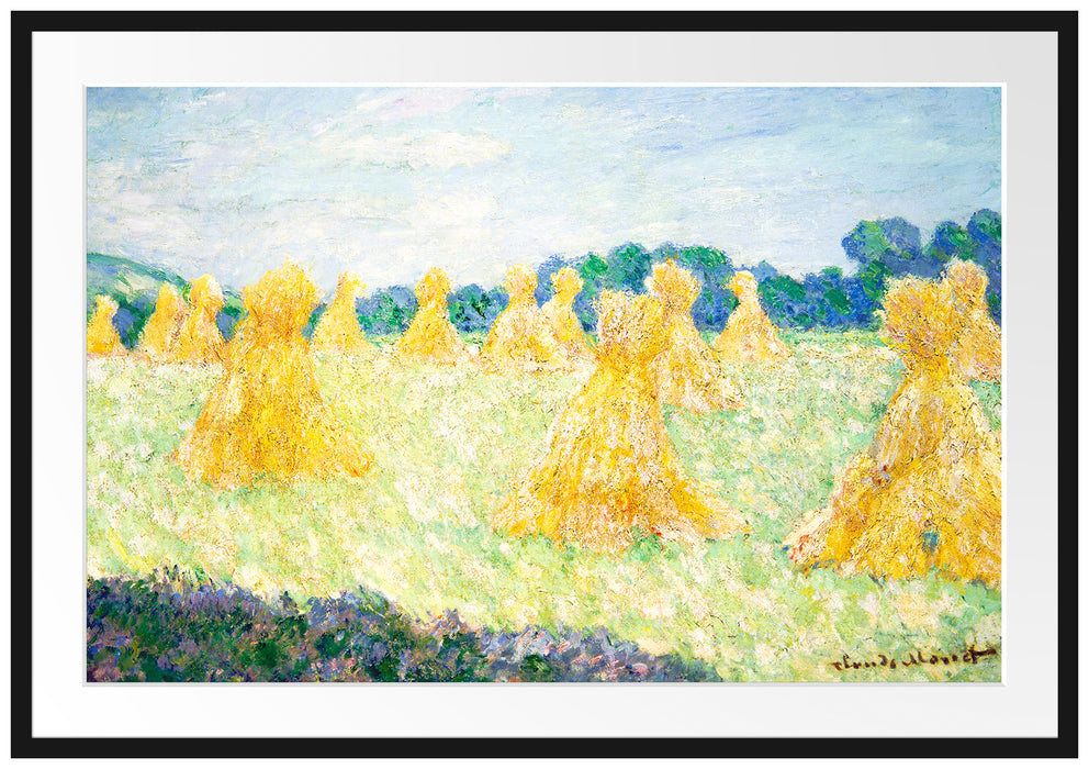 Claude Monet - Die jungen Damen von Giverny Passepartout Rechteckig 100