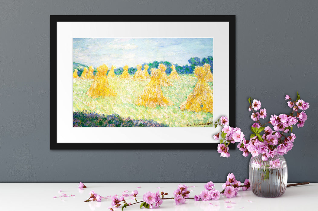 Claude Monet - Die jungen Damen von Giverny Passepartout Dateil Rechteckig