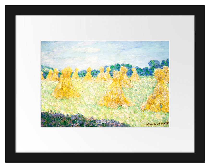 Claude Monet - Die jungen Damen von Giverny Passepartout Rechteckig 30