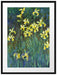 Claude Monet - Gelbe Schwertlilien  Passepartout Rechteckig 80