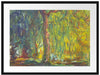 Claude Monet - Trauerweide  Passepartout Rechteckig 80