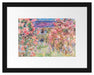 Claude Monet - Das Haus in den Rosen  Passepartout Rechteckig 30