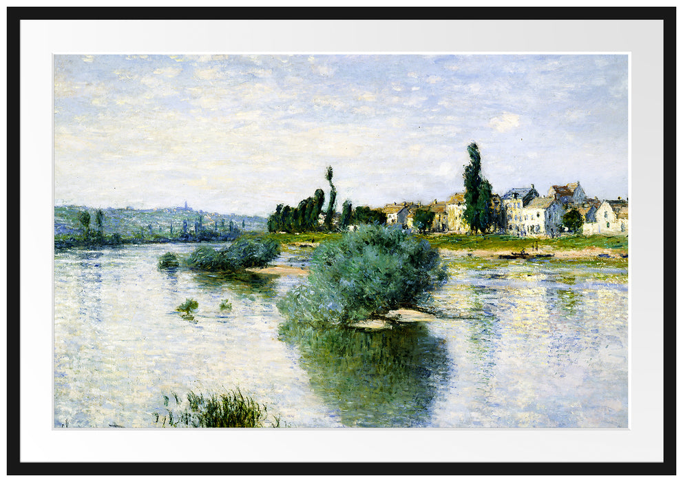 Claude Monet - LA SEINE À LAVACOURT  Passepartout Rechteckig 100