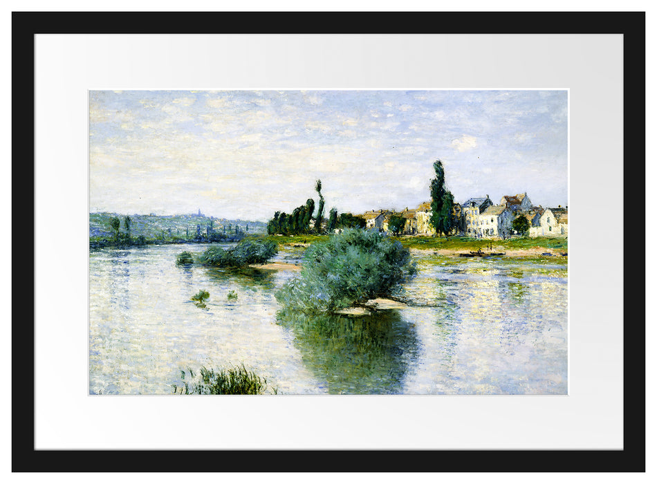 Claude Monet - LA SEINE À LAVACOURT  Passepartout Rechteckig 40
