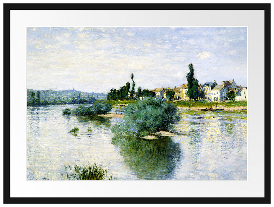 Claude Monet - LA SEINE À LAVACOURT  Passepartout Rechteckig 80