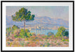 Claude Monet - Antibes vue du plateau Notre Dame Passepartout Rechteckig 100