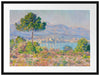 Claude Monet - Antibes vue du plateau Notre Dame Passepartout Rechteckig 80