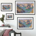 Claude Monet - Der Felsen von Guibel Passepartout Wohnzimmer Rechteckig