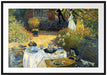 Claude Monet - Die Mittagsmahlzeit  Passepartout Rechteckig 100