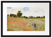 Claude Monet - Mohnfeld II Passepartout Rechteckig 40