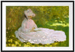 Claude Monet - Frühlingszeit  Passepartout Rechteckig 100