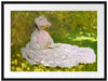 Claude Monet - Frühlingszeit  Passepartout Rechteckig 80